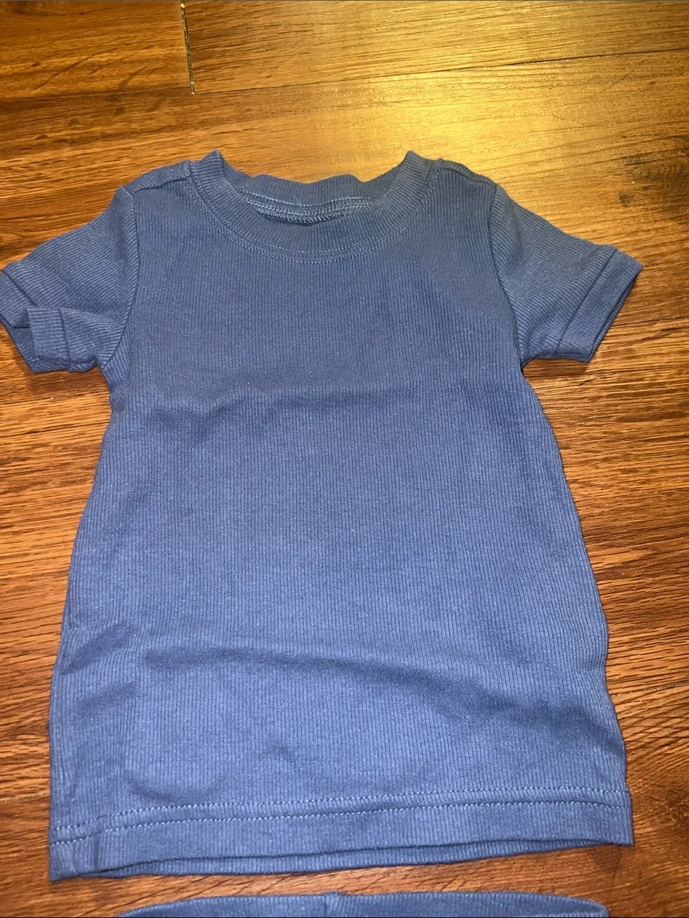 Old Navy Navy Blue Short Sleeve Kids Pajama Set